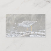 Größerer Yellowlegs Visitenkarte (Rückseite)