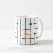 Größeres Atomgitter Kaffeetasse (VorderseiteRechts)