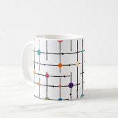 Größeres Atomgitter Kaffeetasse (Vorderseite Links)