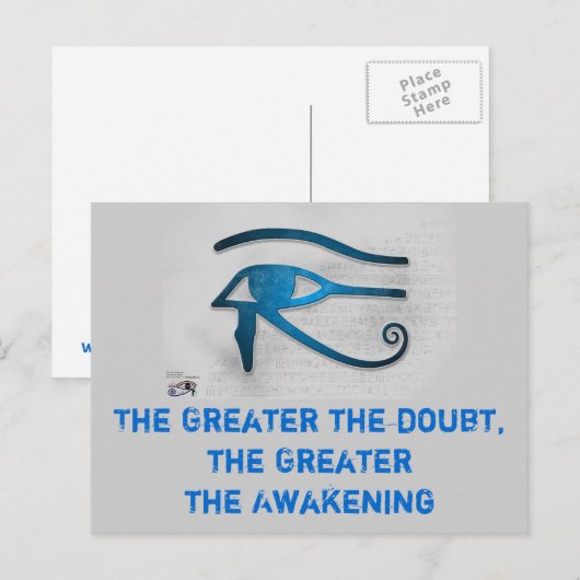 Größeres Erwachen der Postkarte (Vorne/Hinten)