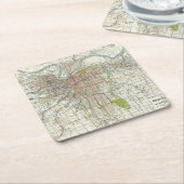 Größeres Kansas City Rechteckiger Pappuntersetzer (angewinkelt)