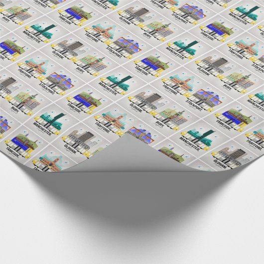 Größeres Manchester Geschenkpapier (Ecke)