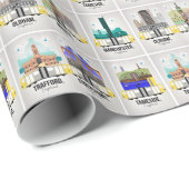 Größeres Manchester Geschenkpapier (Rolleneckpunkt)