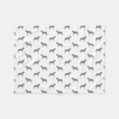 Größeres Schweizer GebirgshundeSilhouette-Muster Fleecedecke (Vorderseite (Horizontal))