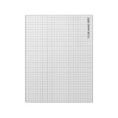 Großes 11" x 8,5" Millimeterpapier Notizblock (Rotiert)