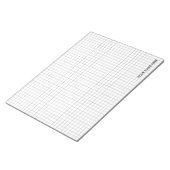 Großes 11" x 8,5" Millimeterpapier Notizblock (angewinkelt)