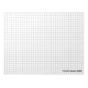 Großes 11" x 8,5" Millimeterpapier Notizblock