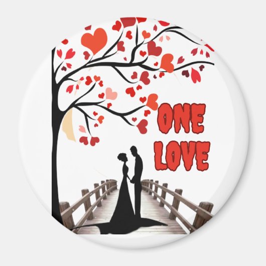 Grosses, 3-Zoll-Kreisblatt Magnet (Vorne)