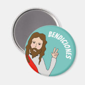 Grosses, 3-Zoll-Kreisblatt Magnet (Vorderseite/Rückseite)