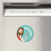 Grosses, 3-Zoll-Kreisblatt Magnet (In Situ (Geschirrspüler))