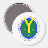 Grosses, 3-Zoll-Kreisblatt Magnet (Vorderseite/Rückseite)