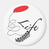 Grosses, 3-Zoll-Rundmagnet Magnet (Vorne)