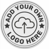 Grosses 8" x 8" Logo, kundenspezifisch geschnitten Aufkleber (Vorderseite)