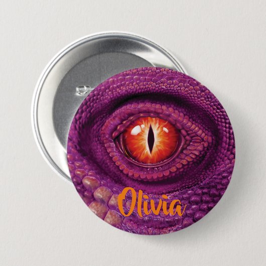 Grosses Abzeichen mit Monogramm Drachenauge Button (Vorne & Hinten)