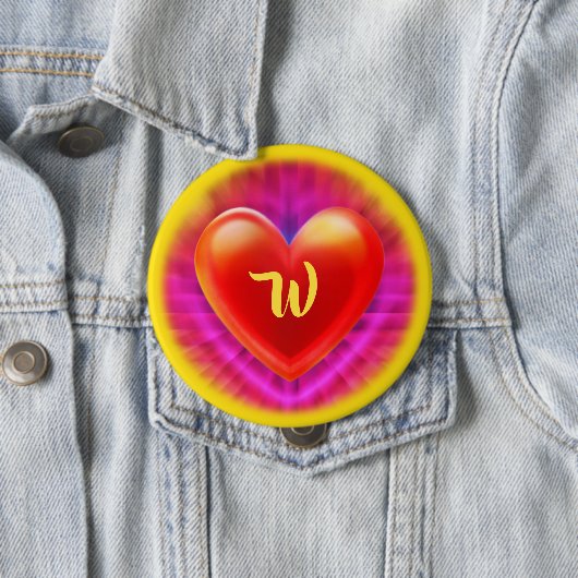 Grosses Abzeichen mit monogramm Nachtklub neonenha Button (Beispiel)