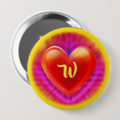 Grosses Abzeichen mit monogramm Nachtklub neonenha Button (Vorne & Hinten)