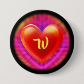 Grosses Abzeichen mit monogramm Nachtklub neonenha Button (Vorderseite)