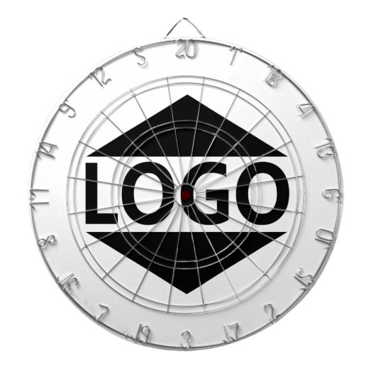 Großes anpassbares Logo Dartscheibe (vorne)