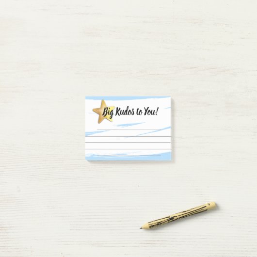 Großes Ansehen des Post-it Klebezettel (Auf Schreibtisch)