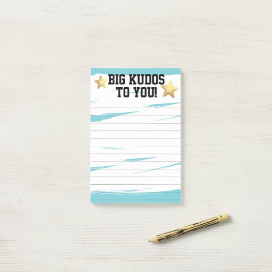 Großes Ansehen des Post-it Klebezettel (Auf Schreibtisch)