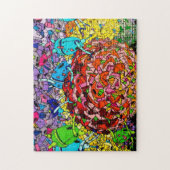 Großes Apple Greeter - NYC Graffitipuzzlespiel Puzzle (Vertikal)