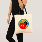 Großes Apple - New York Tragetasche (Vorderseite (Produkt))