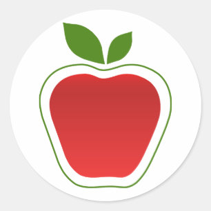 Großes Apple Runder Aufkleber