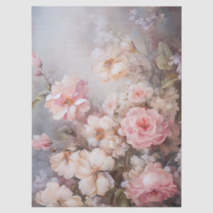 Grosses, ätherisch rosa Blumengestein Seidenpapier