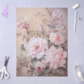 Grosses, ätherisch rosa Blumengestein Seidenpapier (Basteln)