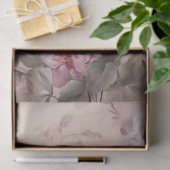 Grosses, ätherisch rosa Blumengestein Seidenpapier (Geschenk)