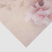 Grosses, ätherisch rosa Blumengestein Seidenpapier (Detail)