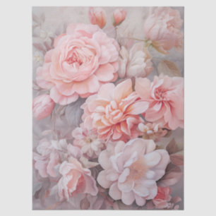 Grosses, ätherisch rosa Blumengestein Seidenpapier