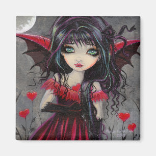 Großes Auge Niedliches Rotes Herz Gothic Vampir Fe Magnet