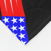 Großes ausgelöst für Freiheitsdeckenschwarzes Fleecedecke (Ecke)