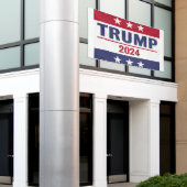 Großes Außenbanner Trump 2024 Banner (Äußeres Gebäude)