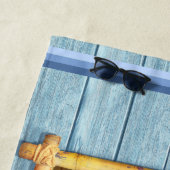 Grosses Badetuch Individuelle Name Beach House (Beispiel)