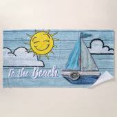 Großes Badetuch zum Strand (Vorderseite)