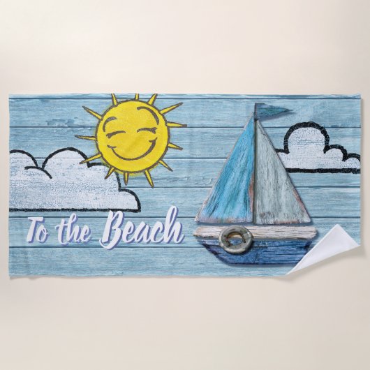 Großes Badetuch zum Strand (Vorderseite)