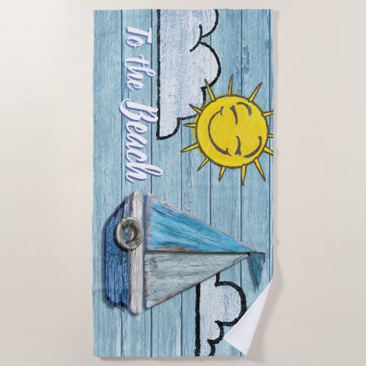 Großes Badetuch zum Strand (Vorderseite)