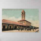 Großes Bahndepot Poster (Vorne)