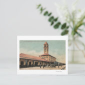 Großes Bahndepot Postkarte (Stehend Vorderseite)