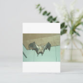 Großes Bat "fliegender Fuchs" Postkarte (Stehend Vorderseite)