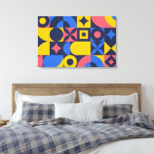 Großes Bauhaus Art Canvas Print 12 - Größe anpassb Leinwanddruck (Insitu (Schlafzimmer))
