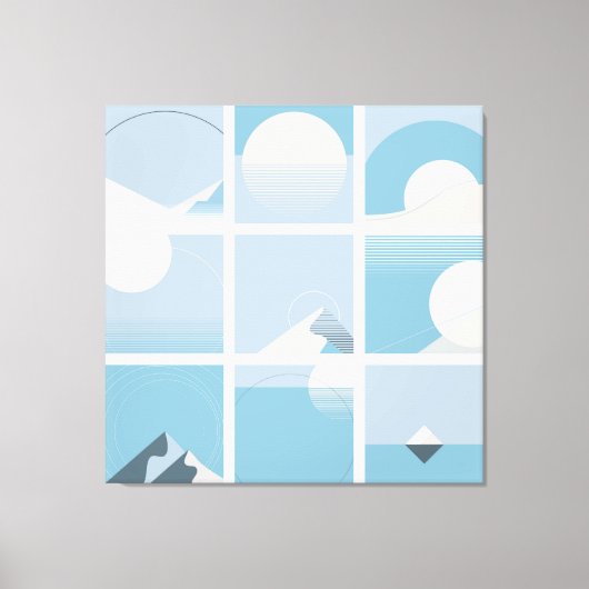 Großes Bauhaus Art Canvas Print 14 - Größe anpassb Leinwanddruck (Vorderseite)