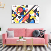 Großes Bauhaus Art Canvas Print 7 (formatanpassbar Leinwanddruck (Insitu (Wohnzimmer))