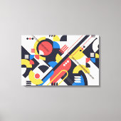 Großes Bauhaus Art Canvas Print 7 (formatanpassbar Leinwanddruck (Vorderseite)