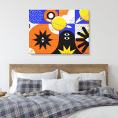 Großes Bauhaus Art Canvas Print 8 (formatanpassbar Leinwanddruck (Insitu (Schlafzimmer))