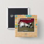 Großes beängstigendes Monster I Button (Vorne & Hinten)