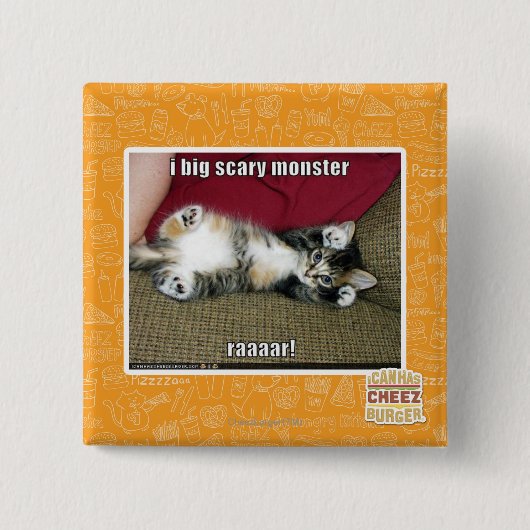Großes beängstigendes Monster I Button (Vorderseite)