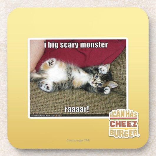 Großes beängstigendes Monster I Getränkeuntersetzer (Vorderseite)